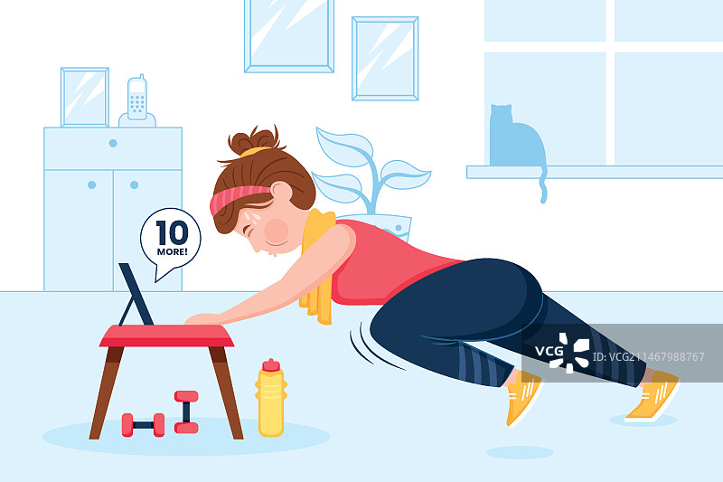 居家训练概念图片素材