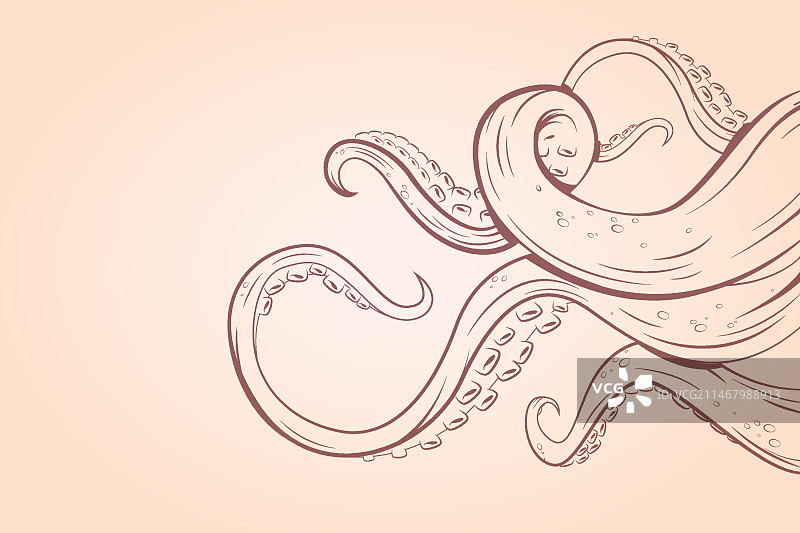 章鱼触手壁纸图片素材