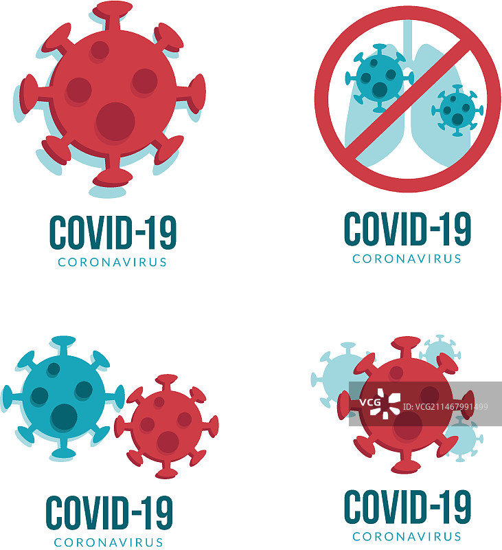 新冠病毒Logo设计图片素材