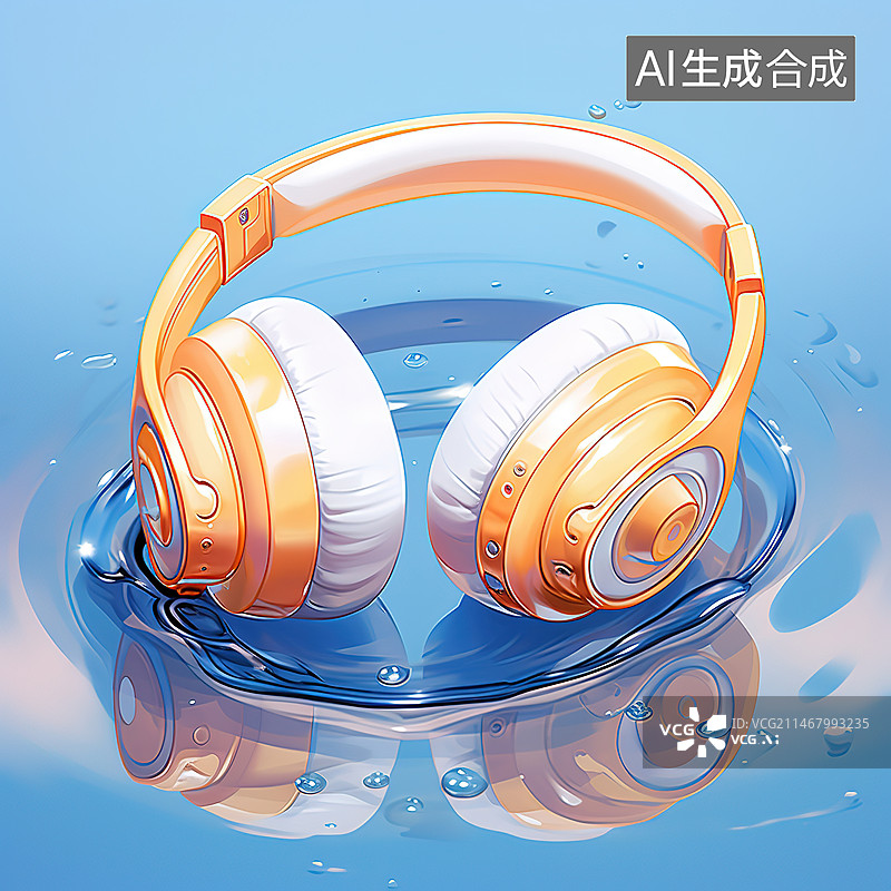 【AI数字艺术】音乐主题插图（）图片素材