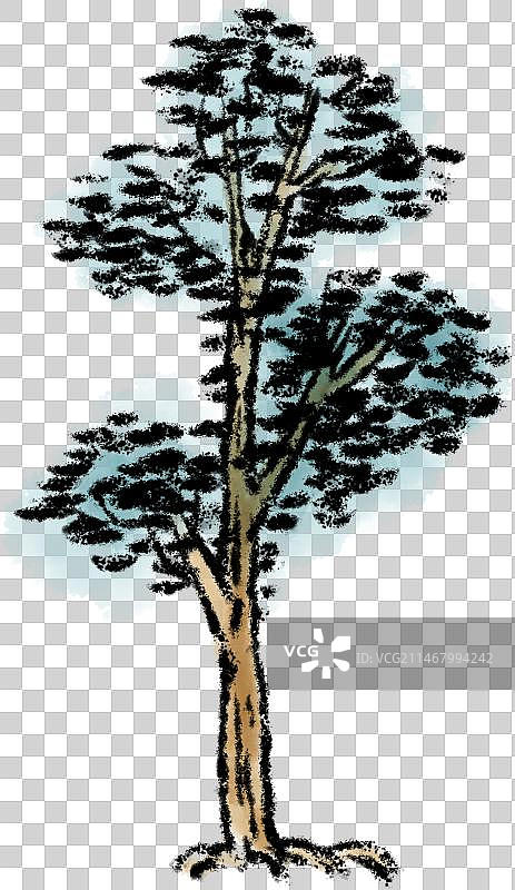 国画树元素图片素材