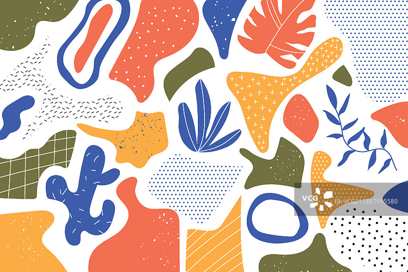 手绘拼贴设计图片素材