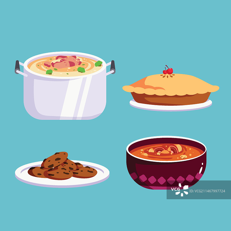 舒适食品概念图片素材