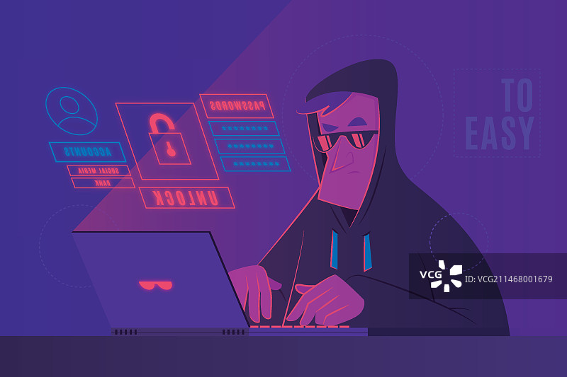 黑客活动概念图片素材