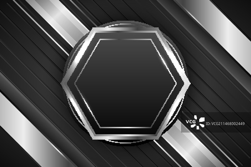 渐变银色奢华框架模板图片素材