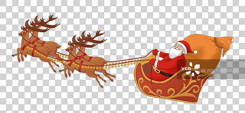 圣诞老人送礼物图片素材