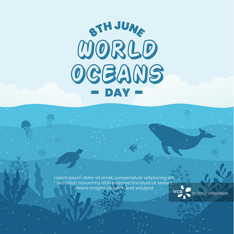 世界海洋日海龟设计图片素材