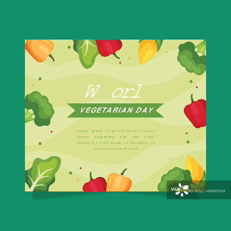 世界素食日社交媒体帖子模板图片素材
