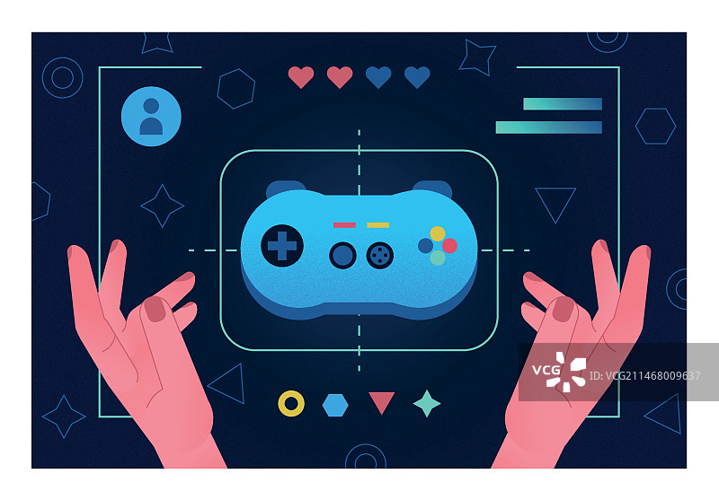 在线游戏概念图片素材