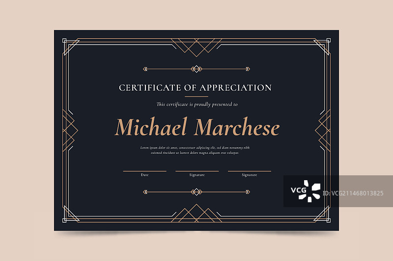 毕业证书模板概念图片素材