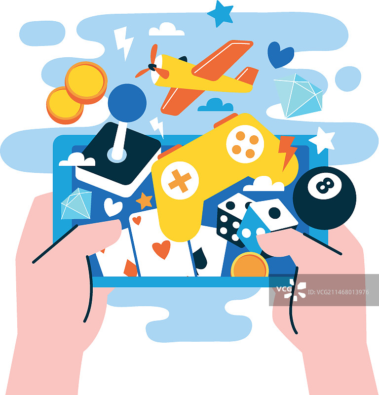 在线游戏概念图片素材