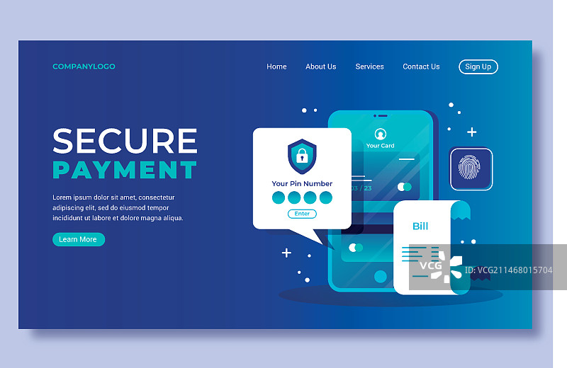 安全支付登录页模板图片素材