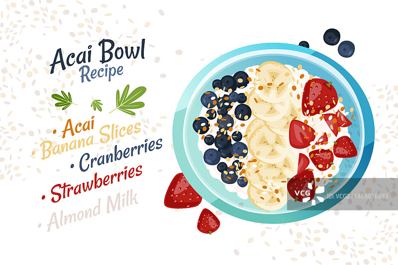 阿萨伊碗食谱图片素材