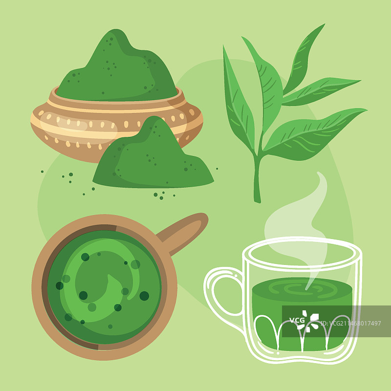 抹茶茶饮系列图片素材