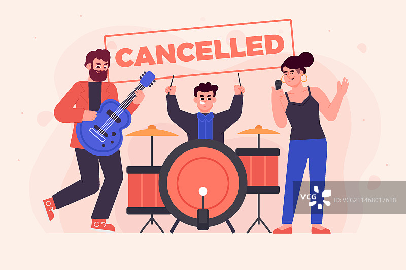 已取消的音乐活动图片素材