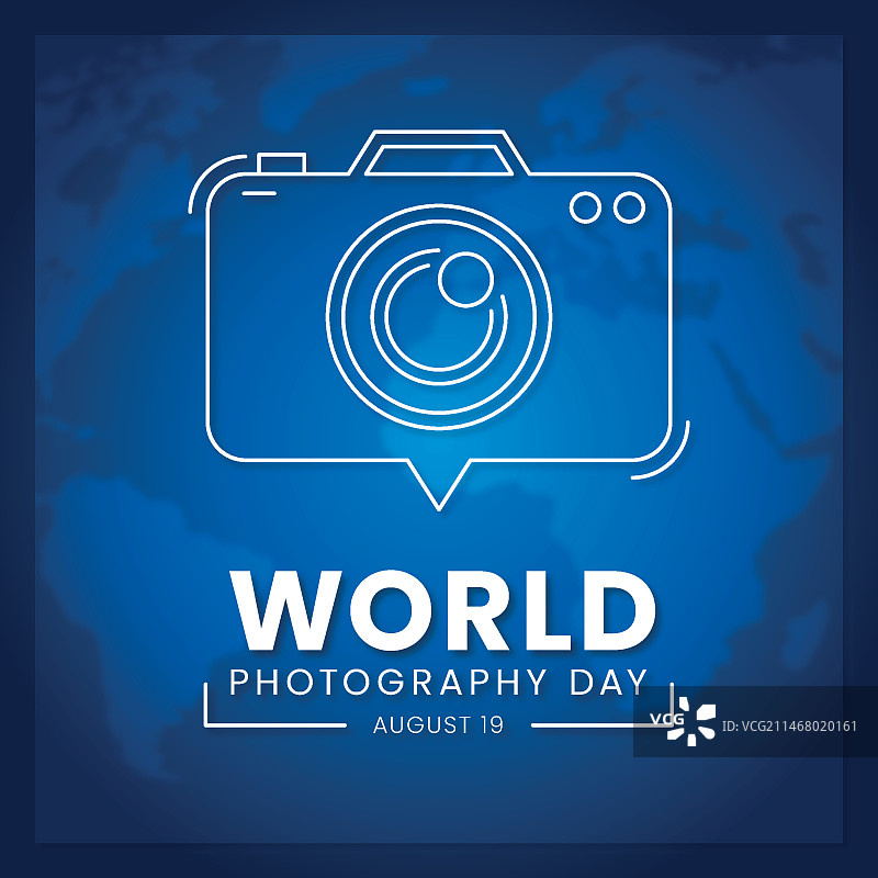 扁平风格世界摄影日图片素材