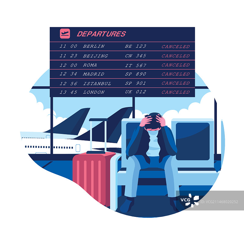 已取消的航班图片素材