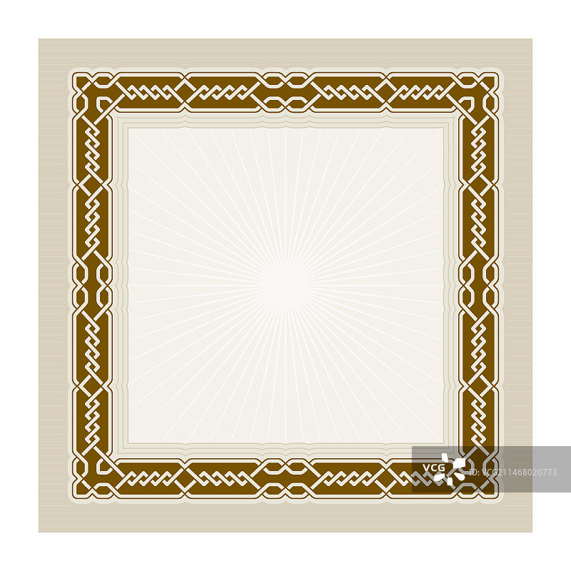 扁平风格凯尔特框架图片素材