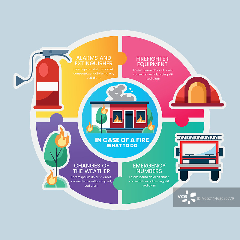 渐变火焰信息图设计图片素材