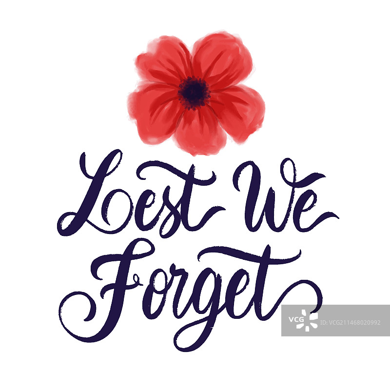 水彩勿忘我信息与罂粟花图片素材