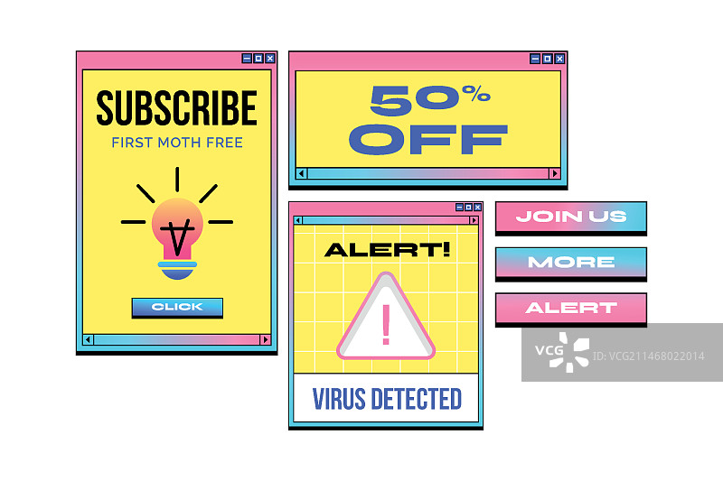 渐变色弹窗合集图片素材