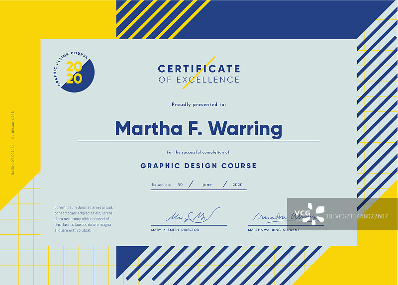 毕业证书模板概念图片素材