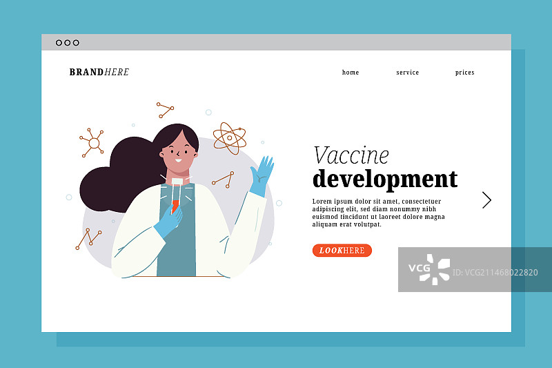 新冠疫苗开发图片素材