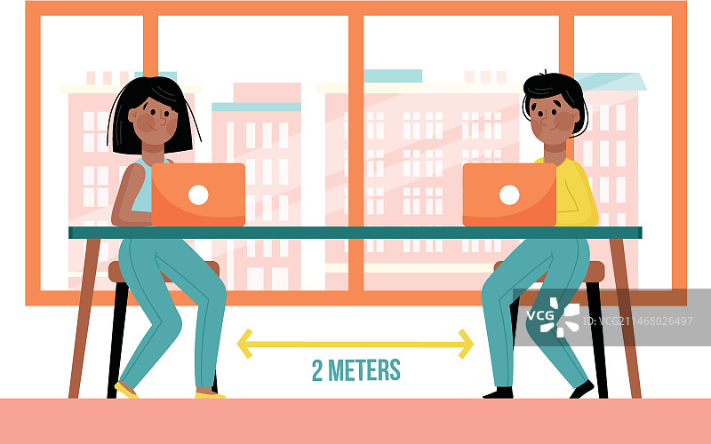 办公室的新常态图片素材