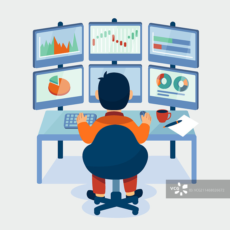 商人工作概念图片素材