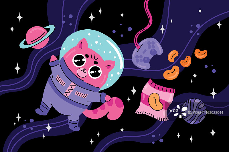 手绘时尚卡通背景图片素材