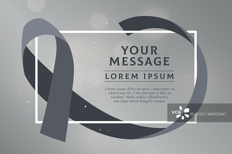 带框架概念的哀悼丝带图片素材