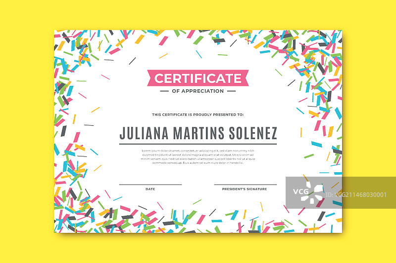 毕业证书模板图片素材