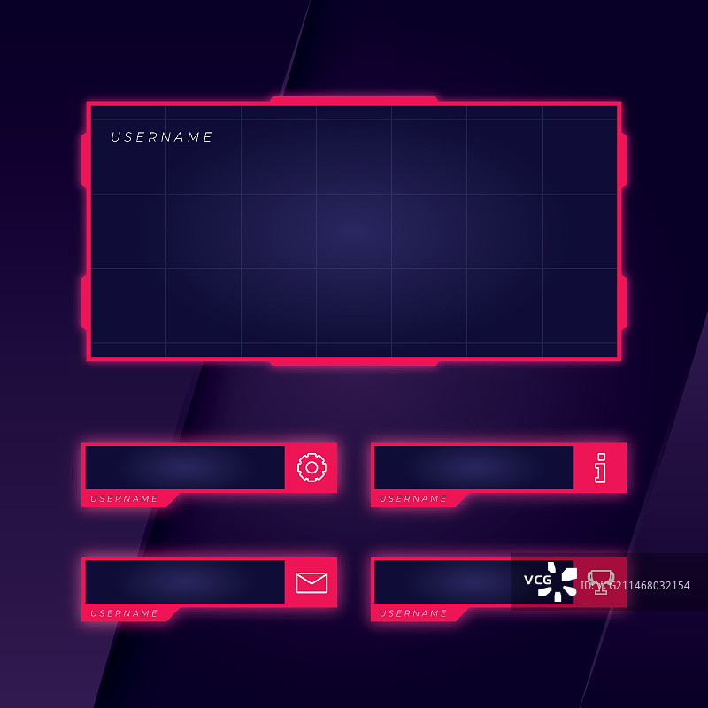 Twitch直播面板合集图片素材