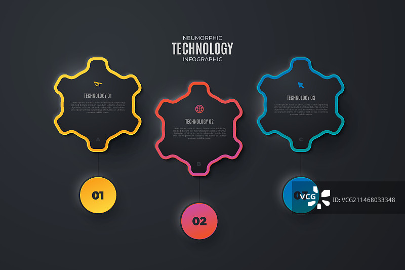 彩色科技信息图元素图片素材
