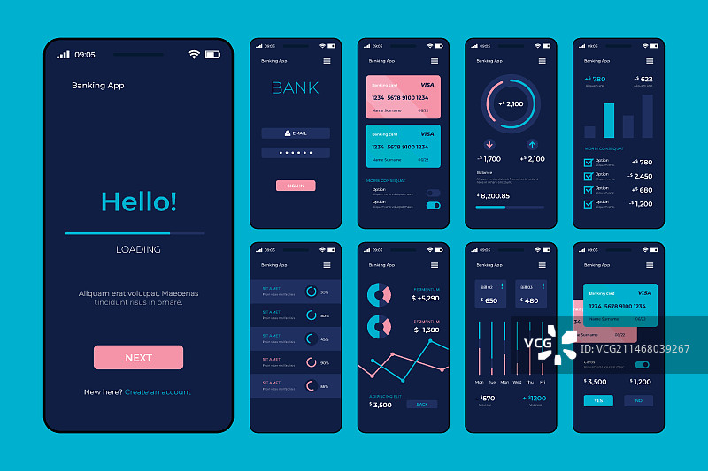 银行App界面图片素材
