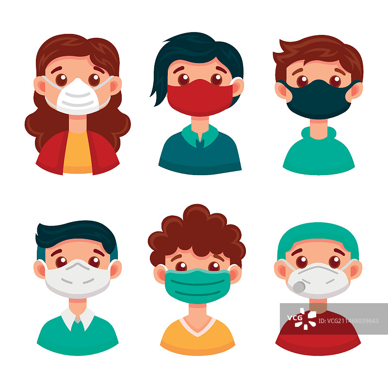 口罩类型概念图片素材