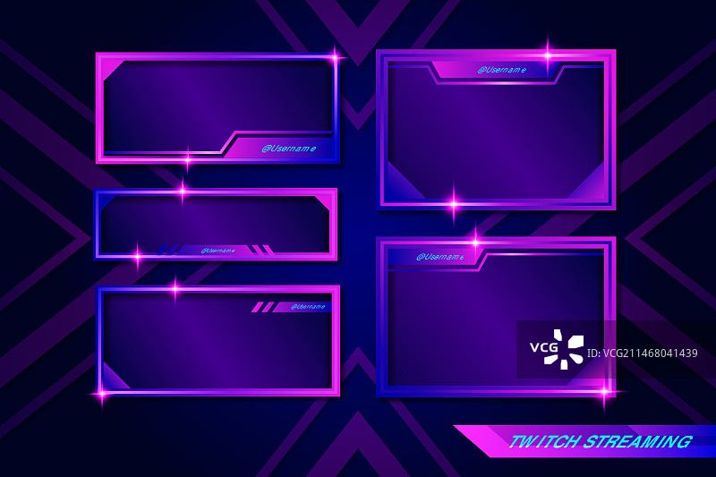 Twitch直播面板图片素材