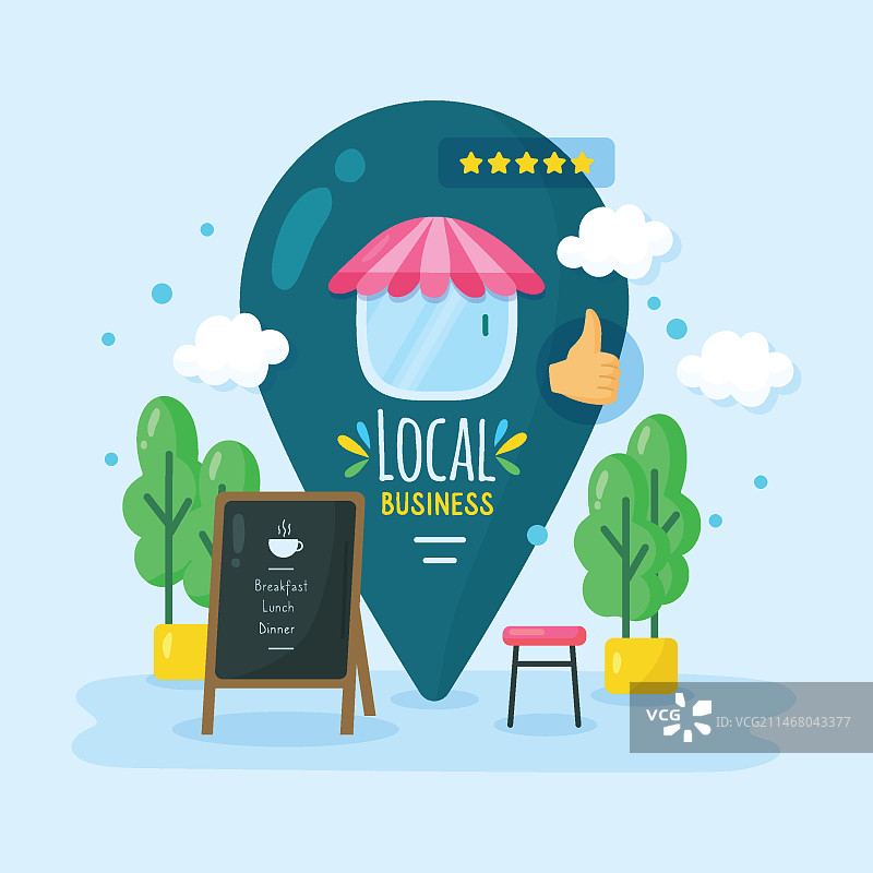 支持本地商业插画图片素材