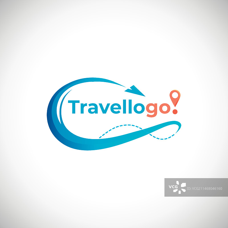 详细的旅行Logo概念图片素材
