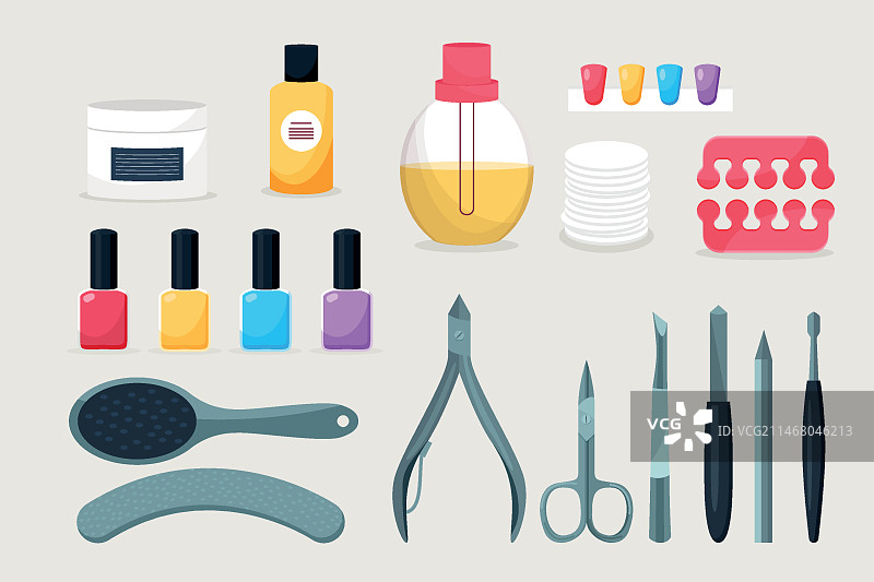 美甲工具概念图片素材