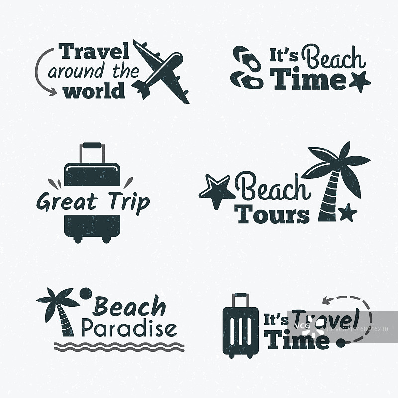 旅行标志合集图片素材