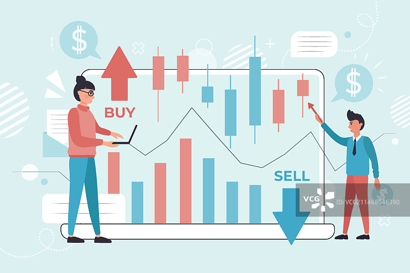 证券交易所数据概念图片素材