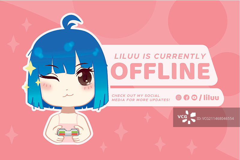 可爱的直播banner图片素材