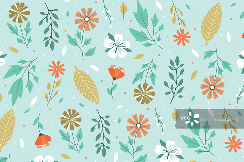 花卉图案系列概念图片素材