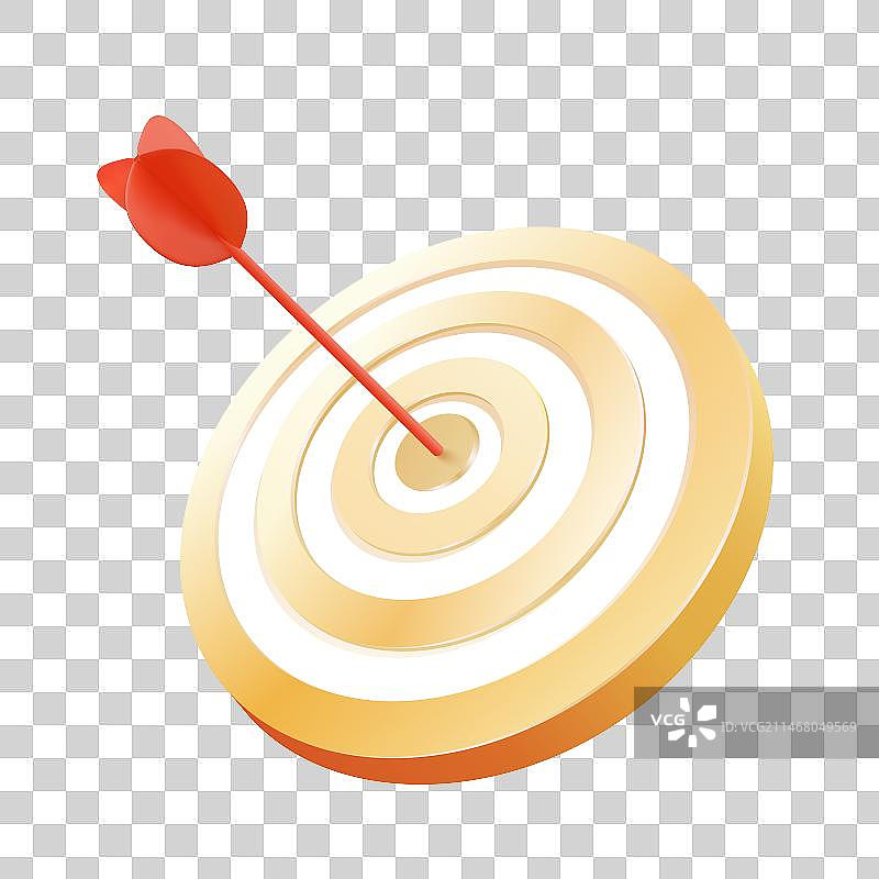 3D免抠元素红色箭靶元素图片素材