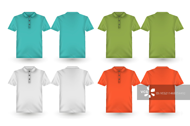 Polo衫正反面合集图片素材