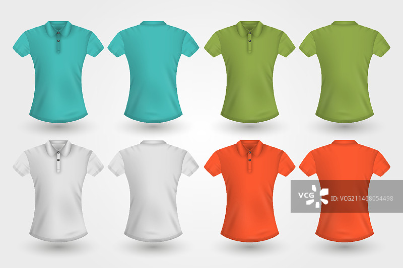 Polo衫正反面套装图片素材