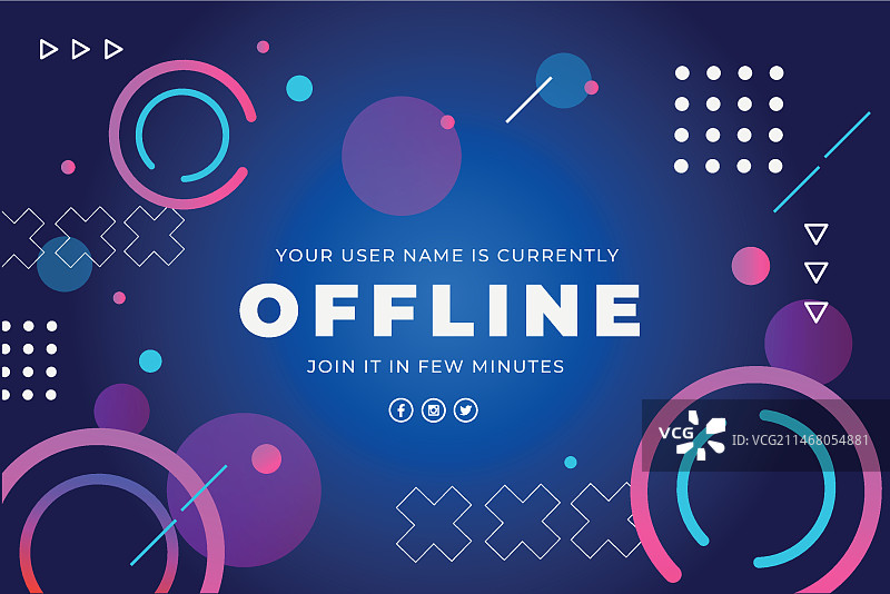 孟菲斯元素离线twitch banner图片素材