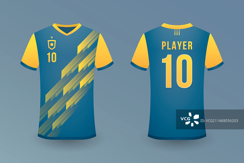 逼真足球服模板图片素材