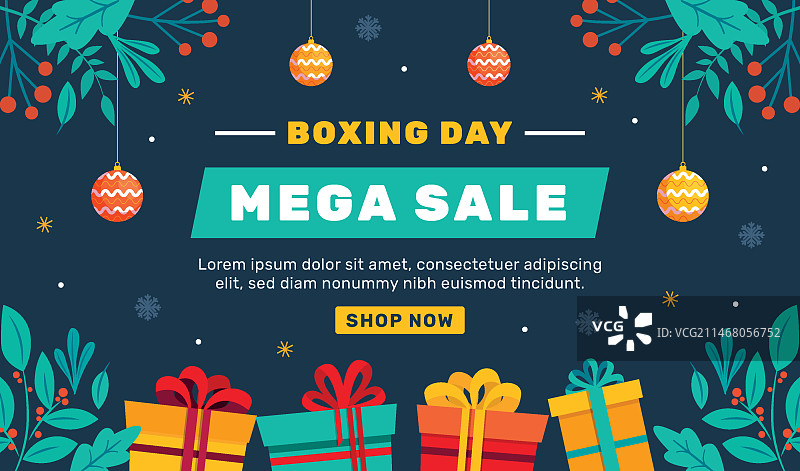 手绘扁平风格节礼日促销背景图片素材